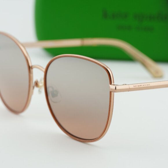 Kate Spade MARYAM/G/S 0AU2 G4 Butterfly Sunglasses - Gold/Brown main image 8